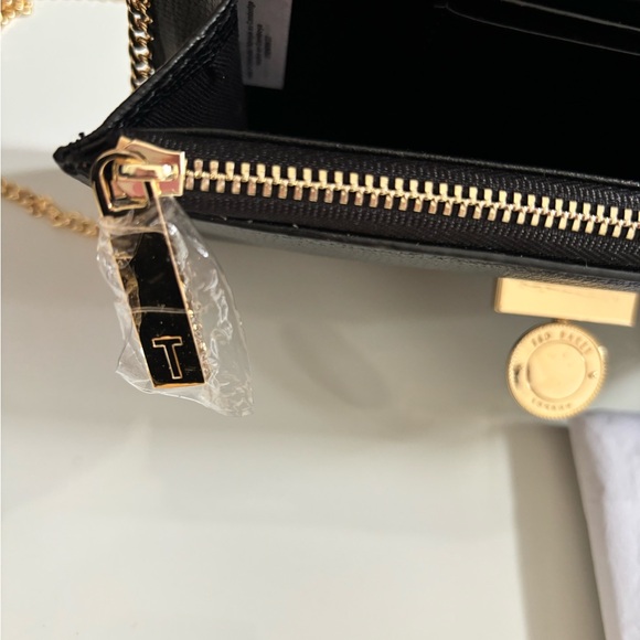 Ted Baker Black Clutch with Gold Accent - Picture 3 of 5